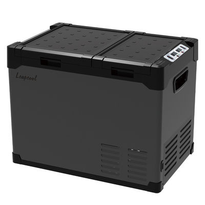 Frigorífico de carro portátil de zona dupla Compressor de baixo ruído Mini-frigorífico congelador para carro ou casa
