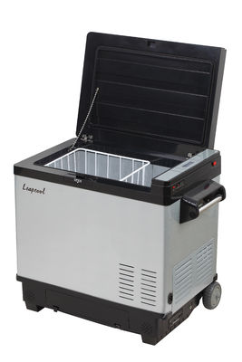 DC 12V 25L Mini Frigorífico Automóvel de Acampamento ao Ar Livre Com Compressor E Bateria