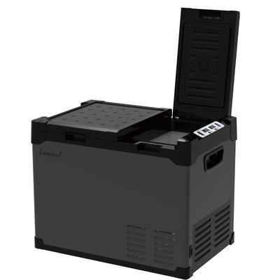 Frigorífico de carro portátil de zona dupla Compressor de baixo ruído Mini-frigorífico congelador para carro ou casa