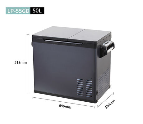 Frigorífico portátil para caminhão livre de CFC 50L Grande capacidade DC 12V 24V congelador de carro