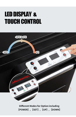 Frigorífico de automóvel portátil de 40 L com controlo de temperatura duplo e refrigerante R134a