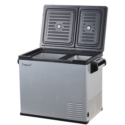 Frigorífico de carro de temperatura dupla de 50L com várias funções perfeito para piqueniques e em casa