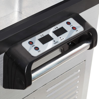 Frigorífico de carro de temperatura dupla de 50L com várias funções perfeito para piqueniques e em casa