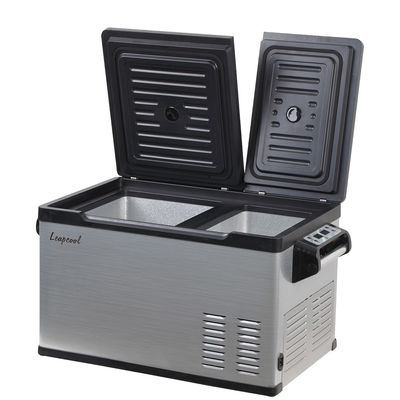 Frigorífico de automóvel de 35 L Frigorífico portátil de zona dupla para acampamento e aventuras ao ar livre