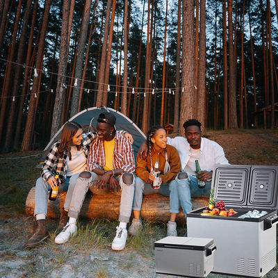 Mini frigorífico portátil 2023 Retro frigorífico de carro estreito para acampamento ao ar livre Dc12/24V