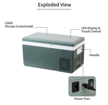 Compressor Camião Frigorífico Frigorífico portátil AC/DC Frigorífico pequeno Para acampar ao ar livre
