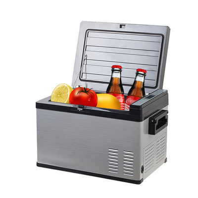 25L frigorífico de carro solar para acampamento frigorífico de porta única frigorífico portátil DC duplo
