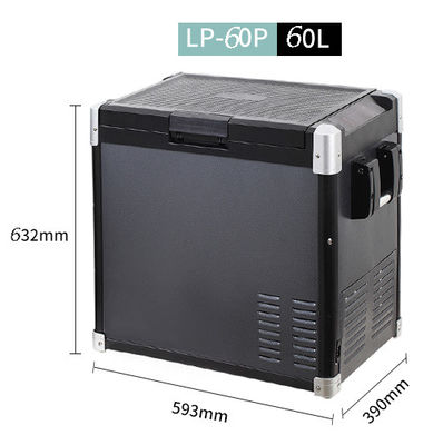 Refrigerador de carro SUV de grande capacidade de 60L com estilo esportivo e congelador de compressor