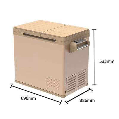 Molde privado Sim 55YD Amazon AC DC Compressor portátil frigorífico de carro congelador com design APP