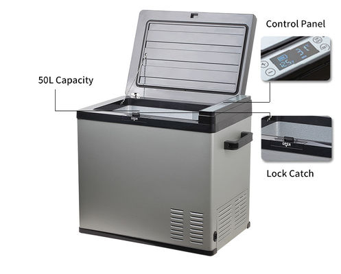 Display de luz LED 12V 240v portátil acampamento refrigerador elétrico caixa frigorífico carro refrigerador e frigorífico mais quente